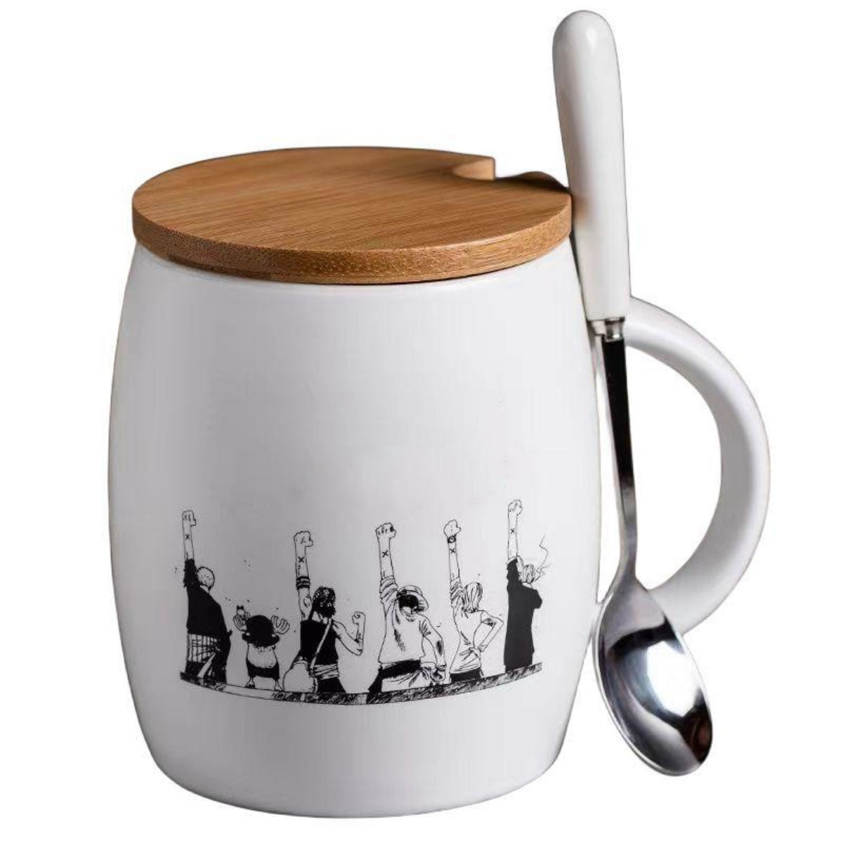 Luffy / Zoro Ceramic Cup Delicate And Durable Heat Resistant Ceramic Cup