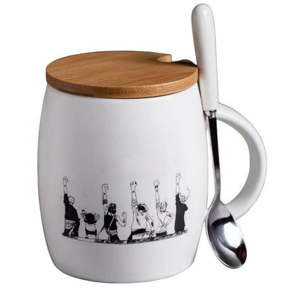 Luffy / Zoro Ceramic Cup Delicate And Durable Heat Resistant Ceramic Cup