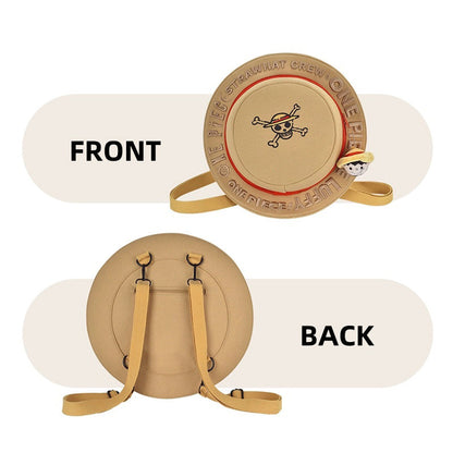 Luffy Straw Hat Shape Backpack One Piece Side Bag | Carrying Adventure Dreams