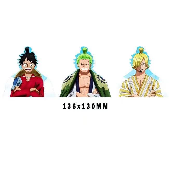 Luffy / Zoro / Nami 3D Gradient Stickers