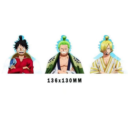 Luffy / Zoro / Nami 3D Gradient Stickers