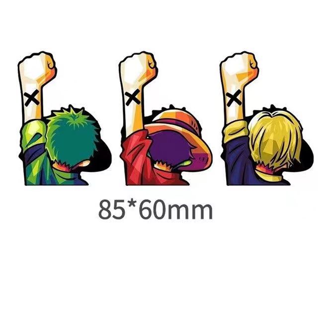 Luffy / Zoro / Nami 3D Gradient Stickers