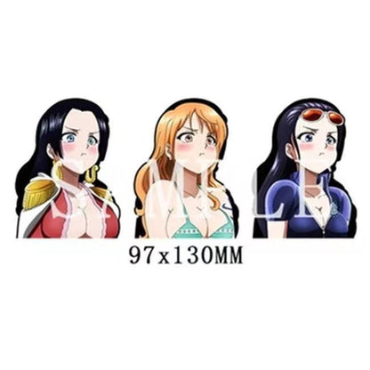 Luffy / Zoro / Nami 3D Gradient Stickers