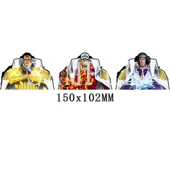 Luffy / Zoro / Nami 3D Gradient Stickers
