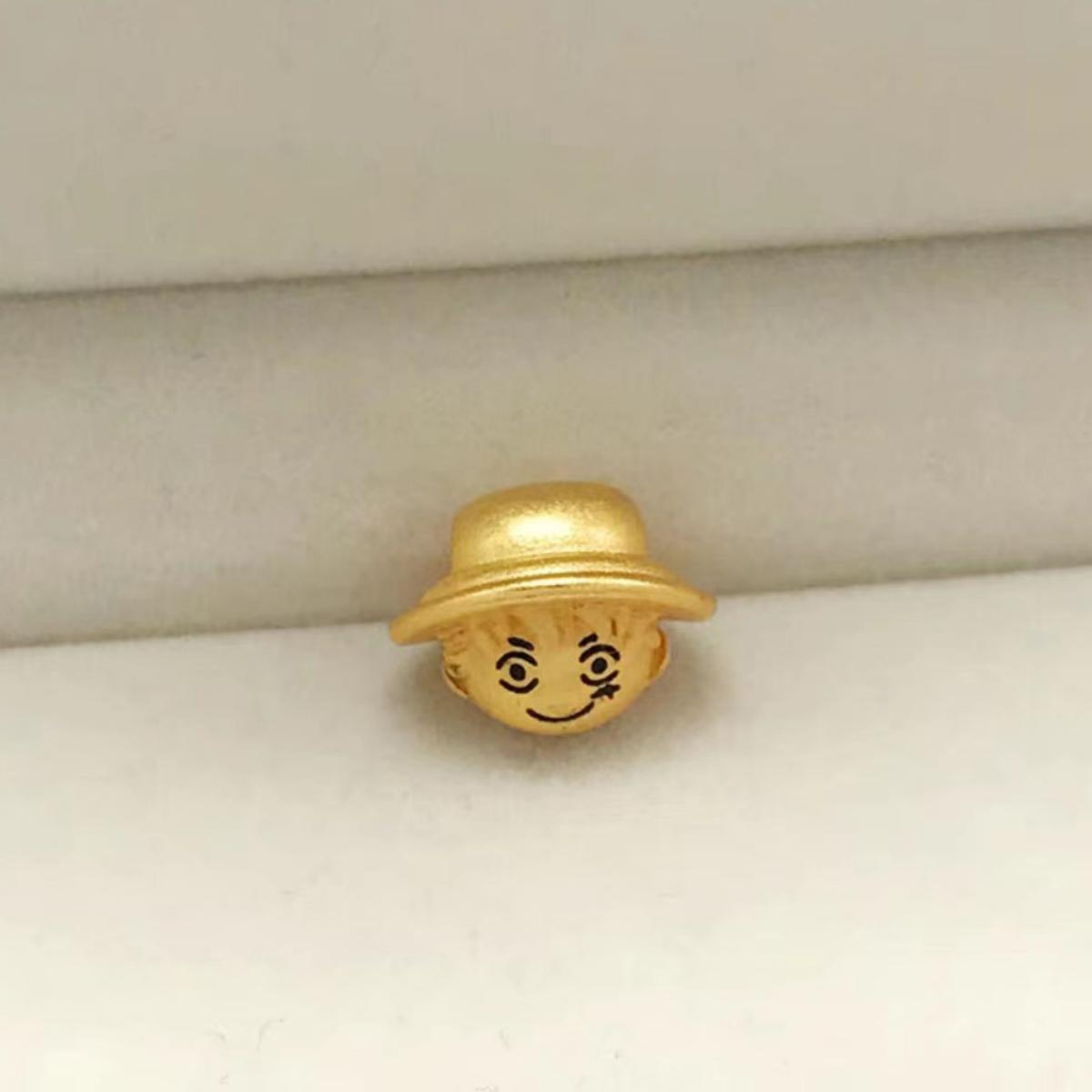 Luffy Gold Gum Gum Fruit & Other One Piece Gift Bracelet Beads