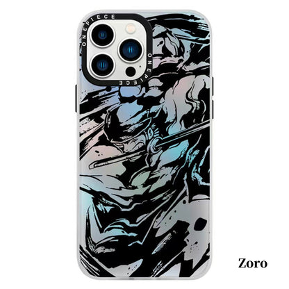 Luffy / Zoro iPhone Exquisite Trend Silicone Anti-Collision Phone Case