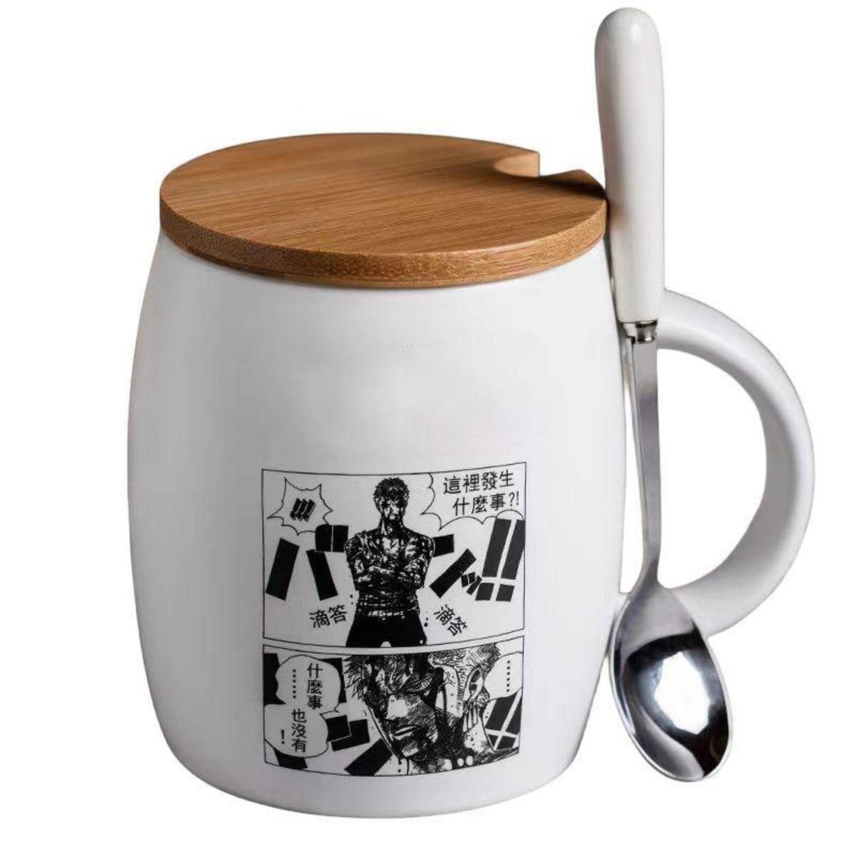 Luffy / Zoro Ceramic Cup Delicate And Durable Heat Resistant Ceramic Cup