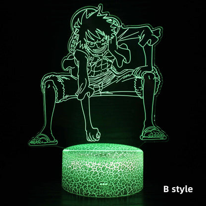 Luffy / Zoro / Sanji Acrylic Panel Character Night Lights
