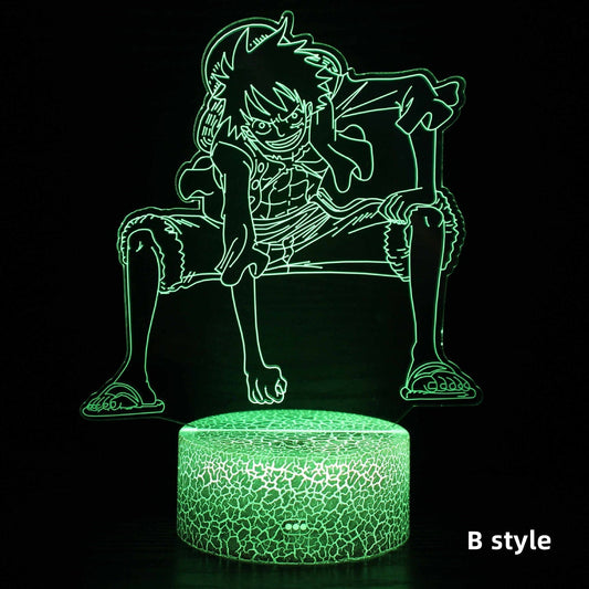 Luffy / Zoro / Sanji Acrylic Panel Character Night Lights