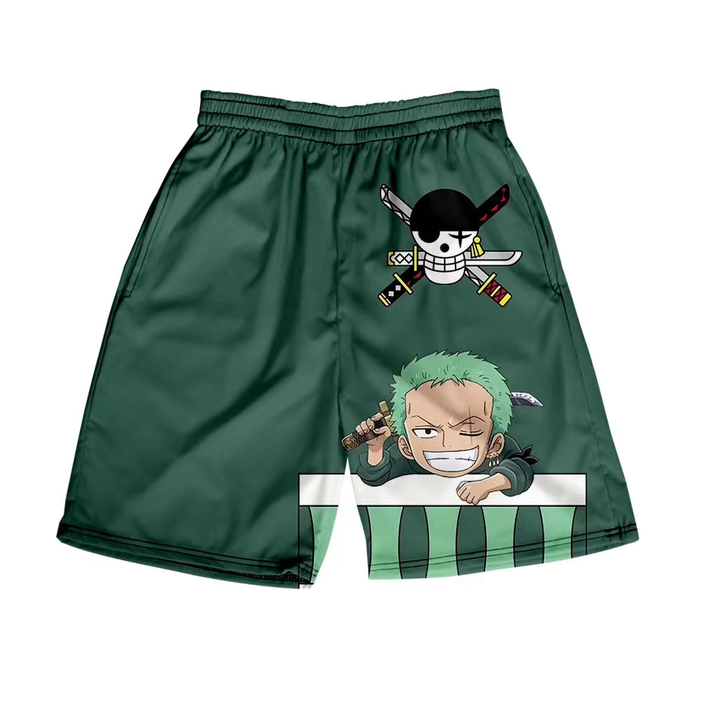 Luffy / Zoro / Sanji / Chopper Summer Shorts One Piece Printed Pants