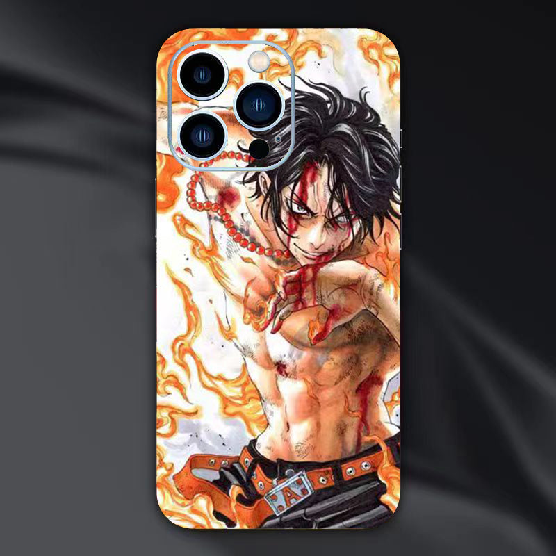 Luffy / Ace / Zoro iPhone Back Cover One Piece Case Sticker