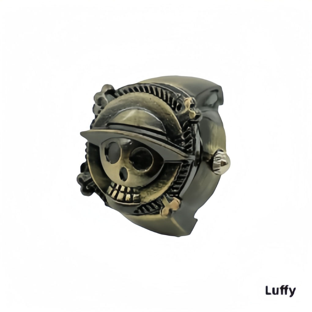 Luffy Ring Modelling Retro Fashion Creative Contracted Clamshell Ring Watches