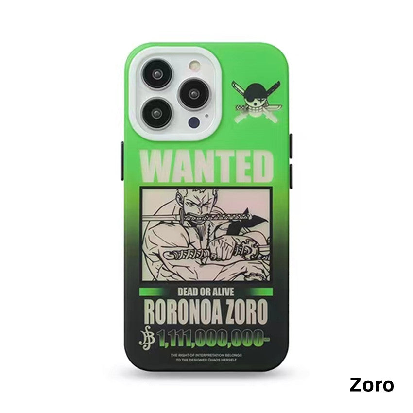 Luffy / Zoro iPhone Exquisite Trend Silicone Anti-collision Phone Case