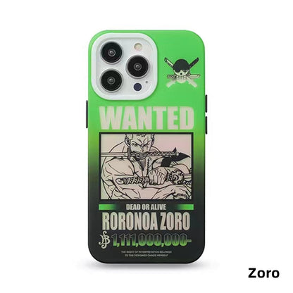 Luffy / Zoro iPhone Exquisite Trend Silicone Anti-collision Phone Case