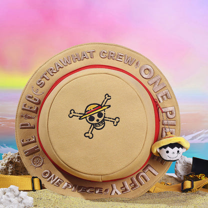 Luffy Straw Hat Shape Backpack One Piece Side Bag | Carrying Adventure Dreams