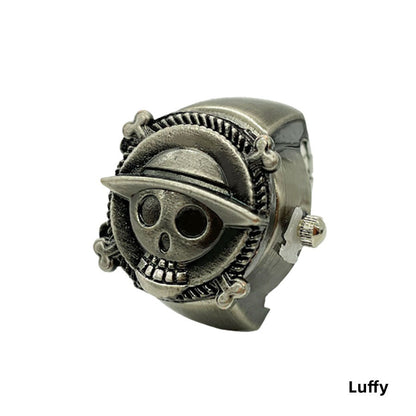 Luffy Ring Modelling Retro Fashion Creative Contracted Clamshell Ring Watches