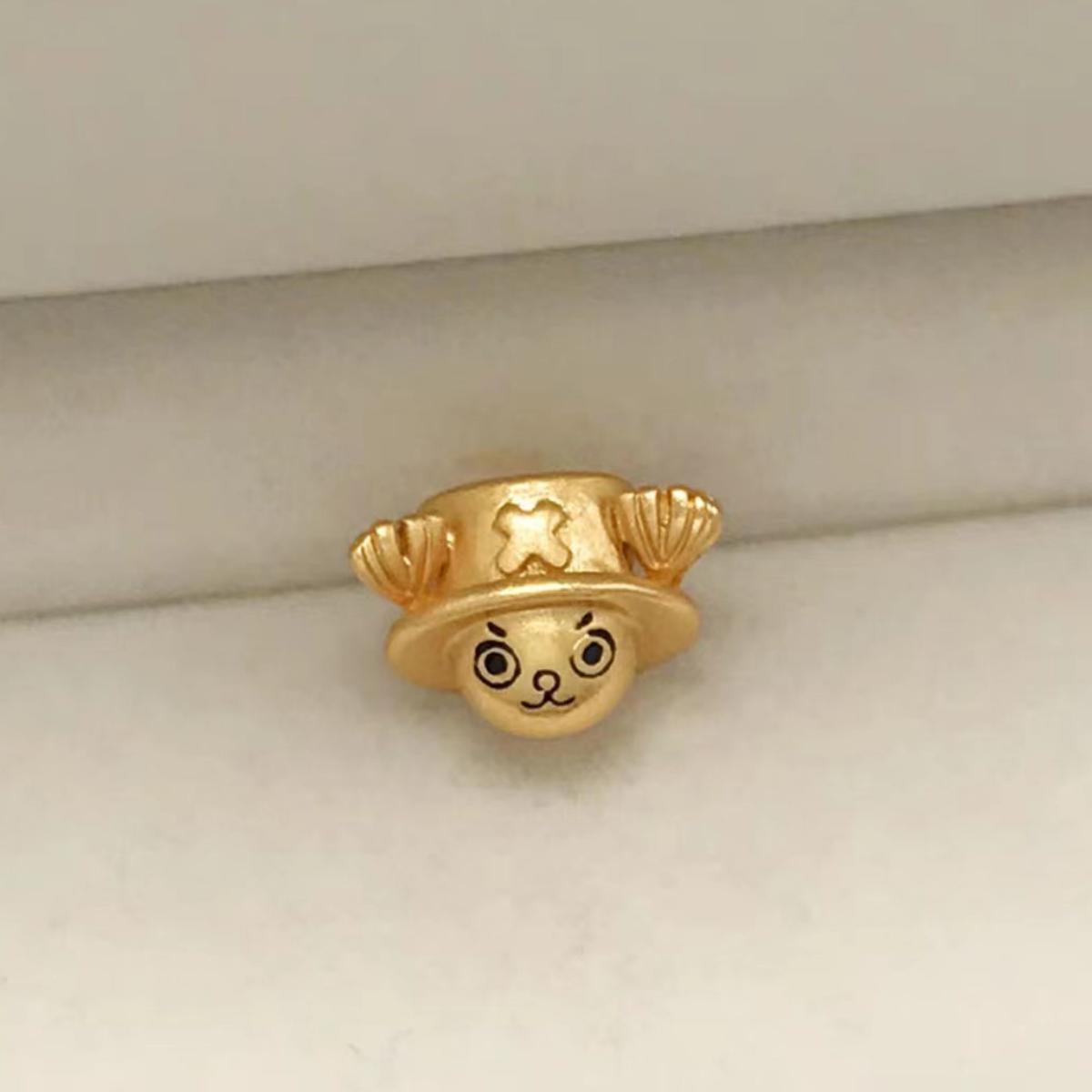 Luffy Gold Gum Gum Fruit & Other One Piece Gift Bracelet Beads