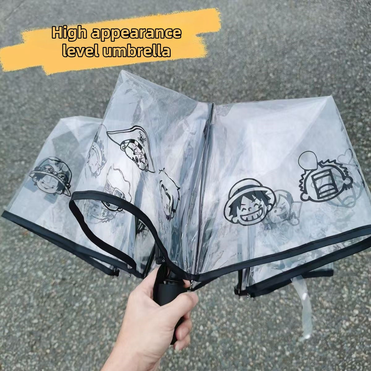 Luffy & Zoro Transparent Umbrella – Carry Your Pirate Dream with Straw Hat Crew