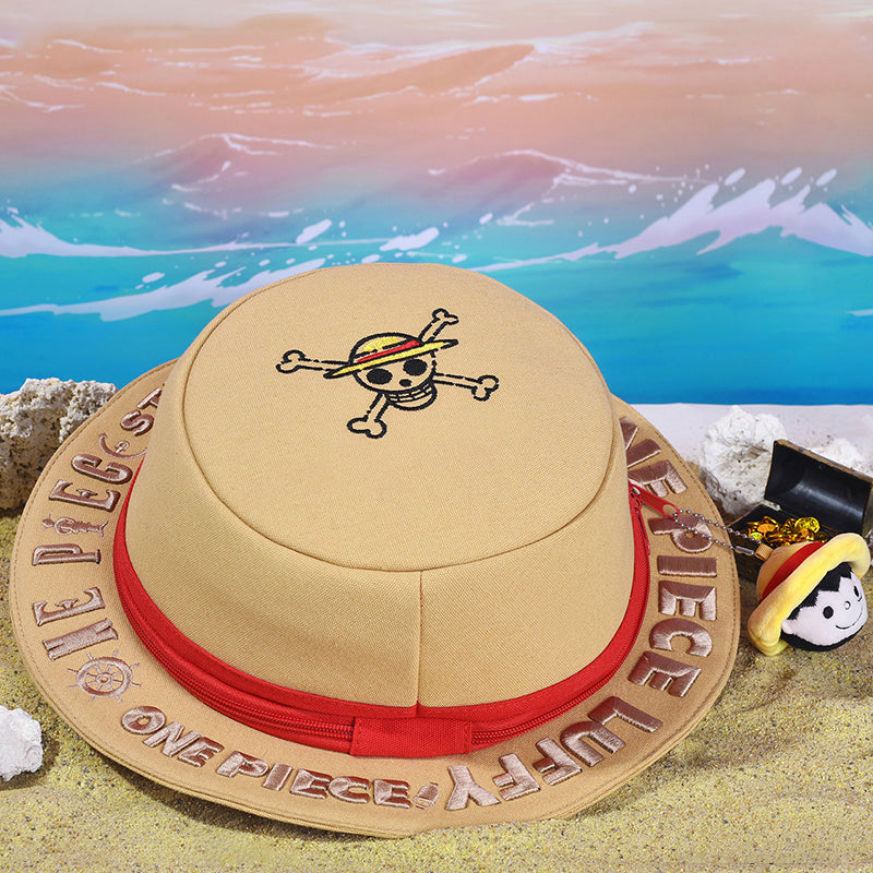 Luffy Straw Hat Shape Backpack One Piece Side Bag | Carrying Adventure Dreams