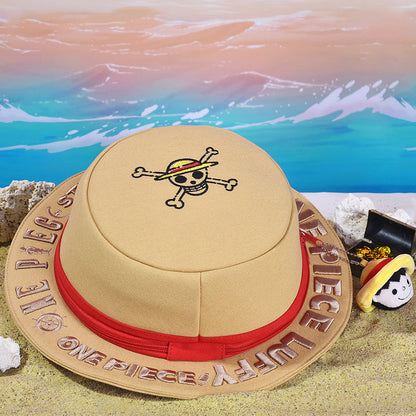 Luffy Straw Hat Shape Backpack One Piece Side Bag | Carrying Adventure Dreams