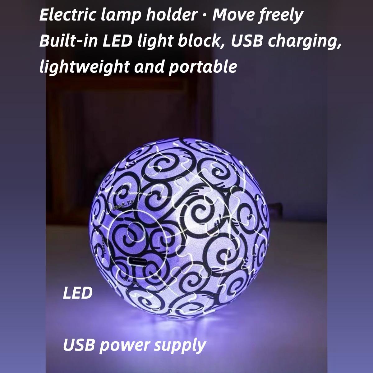Luffy Gum Gum Fruit Puzzle Lamp | Jigsaw Luminous Table Decoration