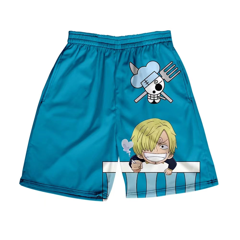 Luffy / Zoro / Sanji / Chopper Summer Shorts One Piece Printed Pants