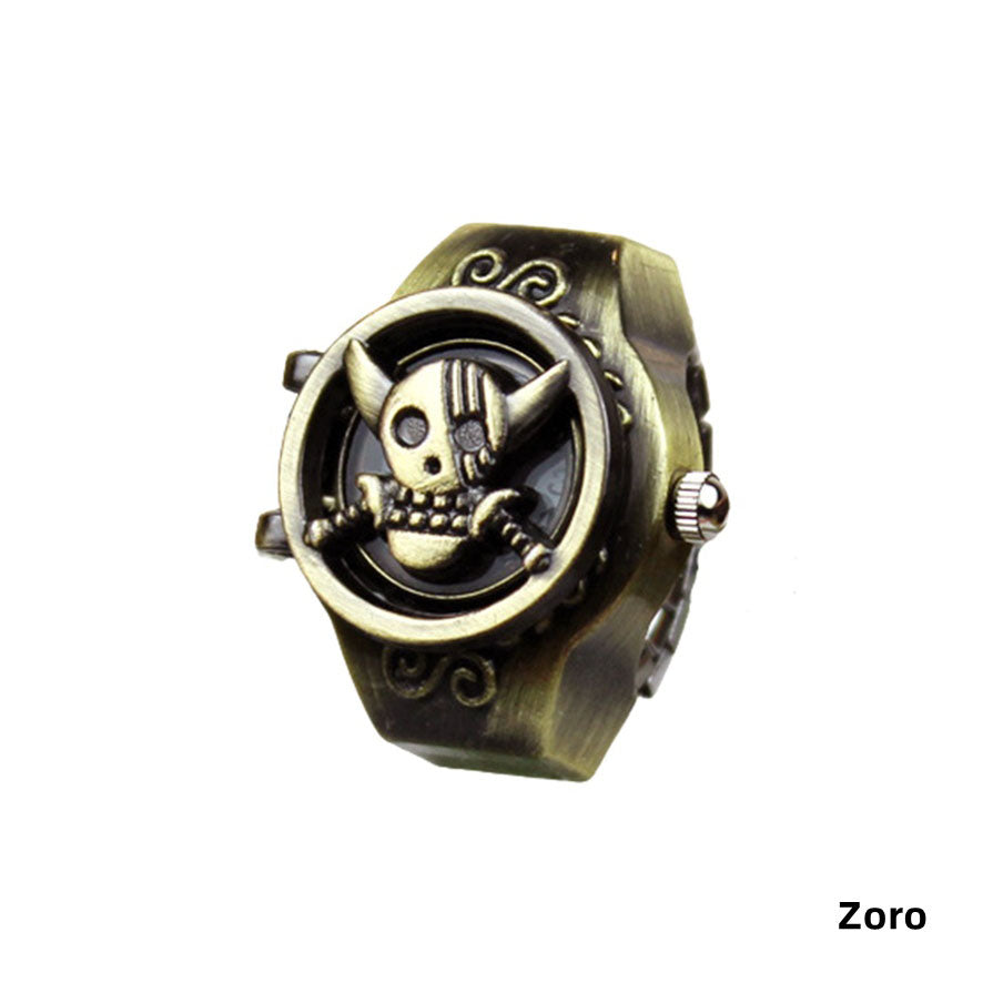 Luffy Ring Modelling Retro Fashion Creative Contracted Clamshell Ring Watches