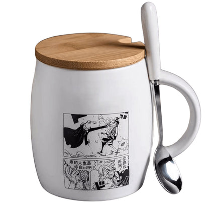Luffy / Zoro Ceramic Cup Delicate And Durable Heat Resistant Ceramic Cup