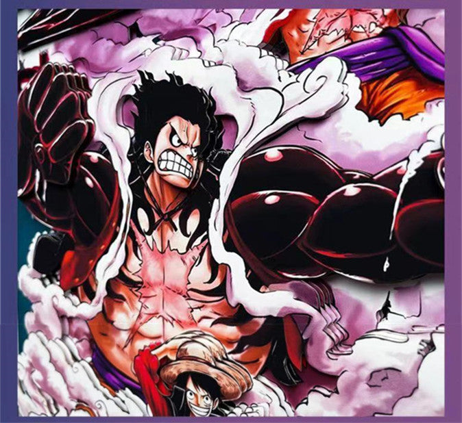 Luffy All Form Framed 3D Wall Art