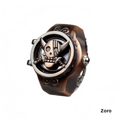 Luffy Ring Modelling Retro Fashion Creative Contracted Clamshell Ring Watches