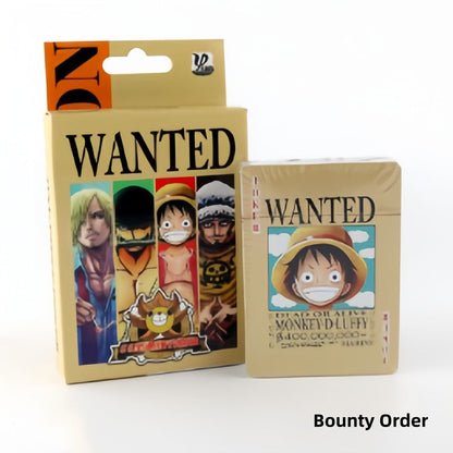 Luffy / Zoro / Chopper One piece Wanted Poster Playing Cards