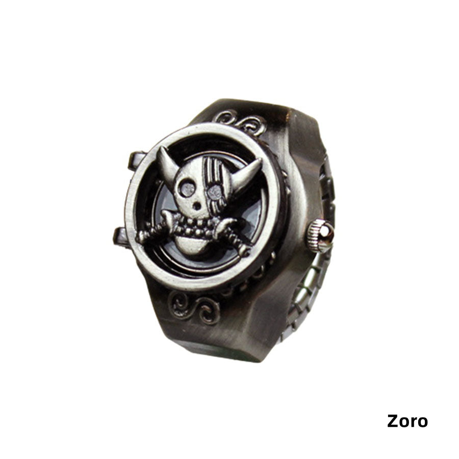 Luffy Ring Modelling Retro Fashion Creative Contracted Clamshell Ring Watches