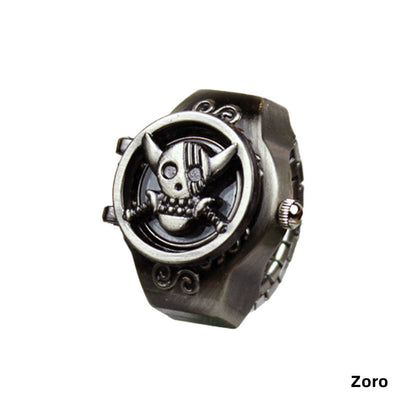 Luffy Ring Modelling Retro Fashion Creative Contracted Clamshell Ring Watches