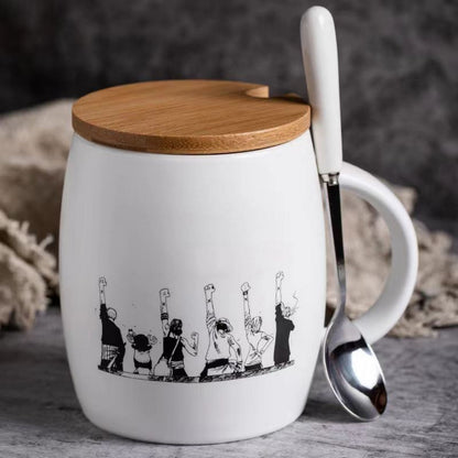 Luffy / Zoro Ceramic Cup Delicate And Durable Heat Resistant Ceramic Cup
