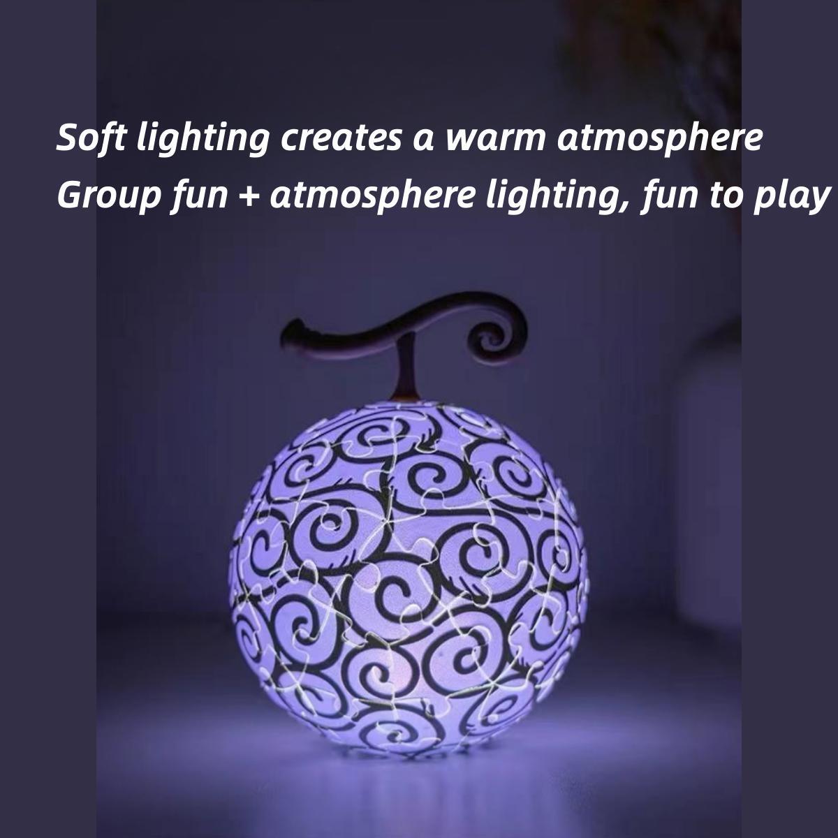 Luffy Gum Gum Fruit Puzzle Lamp | Jigsaw Luminous Table Decoration