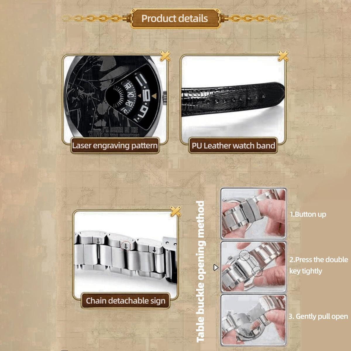 Luffy Fashion Quartz Watch