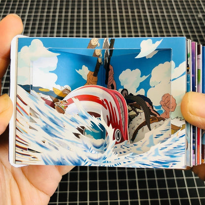 One Piece 3D Comic Books Luffy / Zoro / Chopper Three-Dimensional Story Books