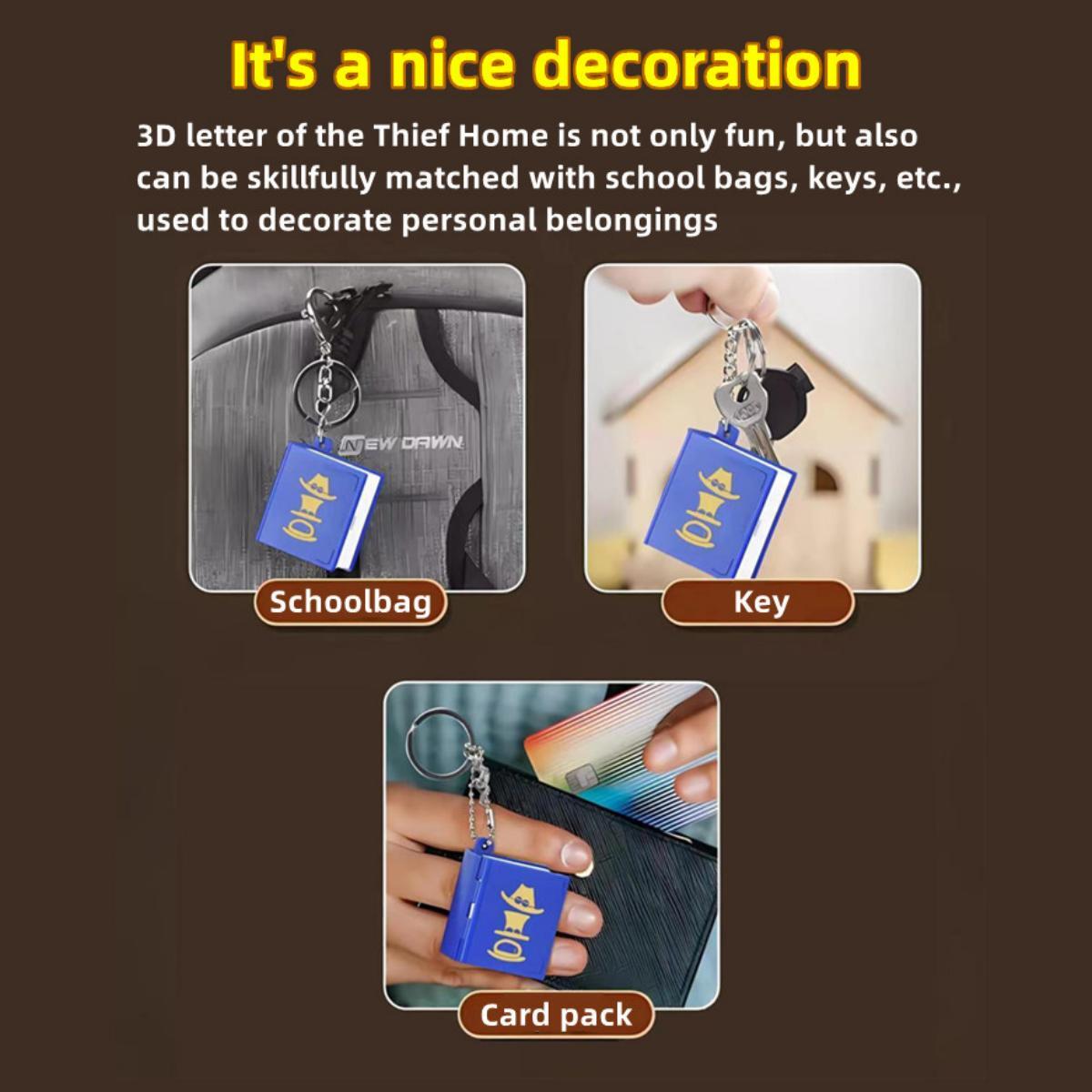 Luffy / Ace / Sabo Three Brothers 3D Folding pop-up Book Key Chain