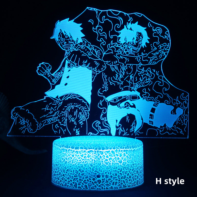 Luffy / Zoro / Sanji Acrylic Panel Character Night Lights