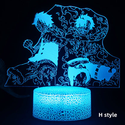 Luffy / Zoro / Sanji Acrylic Panel Character Night Lights