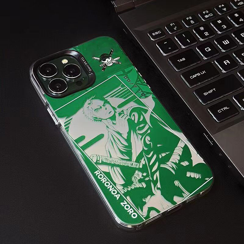 Luffy / Zoro iPhone Exquisite Trend Silicone Anti-Collision One Piece Phone Case