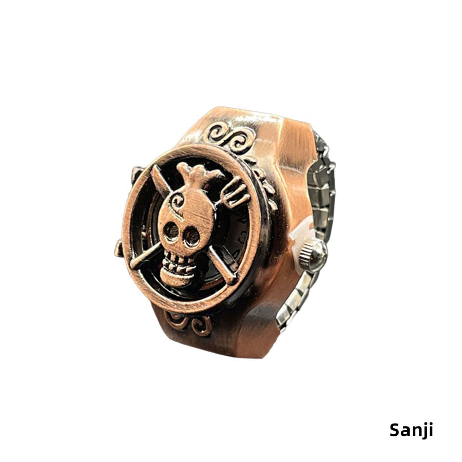 Luffy Ring Modelling Retro Fashion Creative Contracted Clamshell Ring Watches