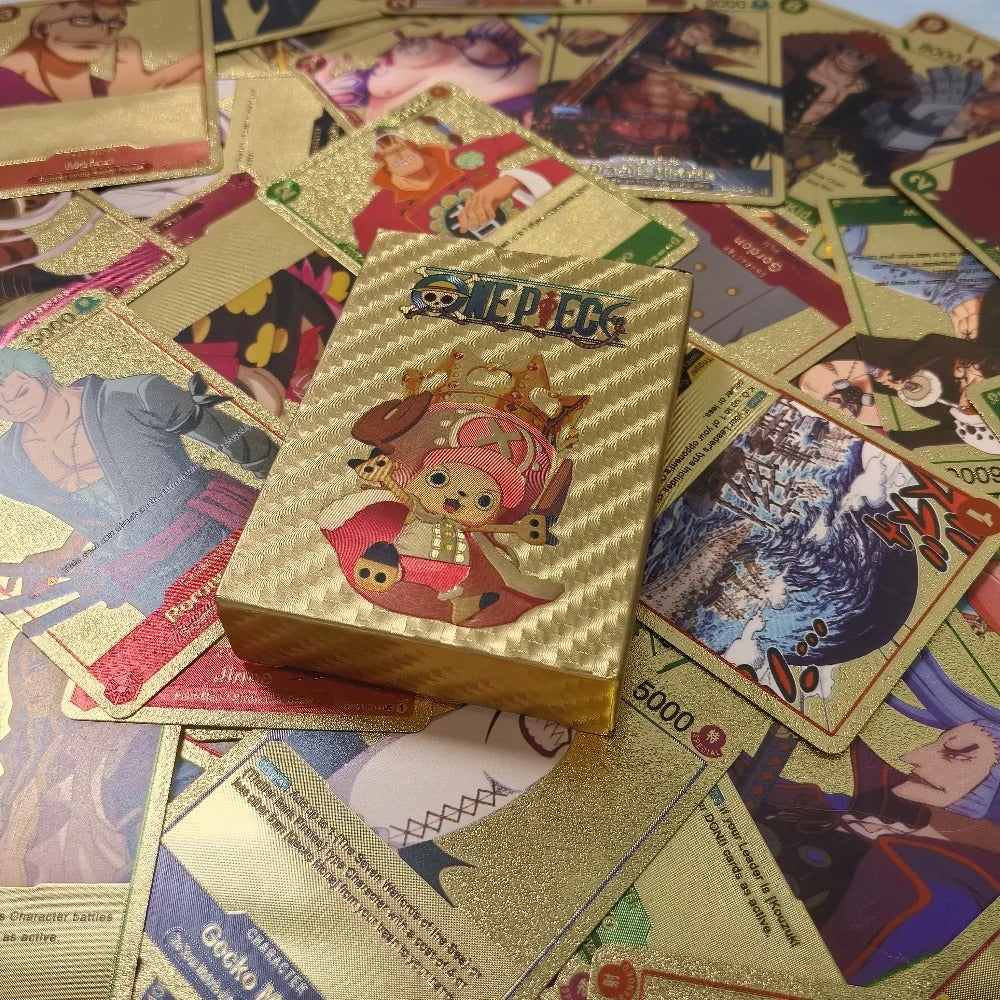 New One Piece Battle Game Cards | Gold Poker Game Card Pack