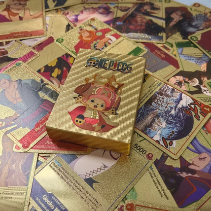 New One Piece Battle Game Cards | Gold Poker Game Card Pack
