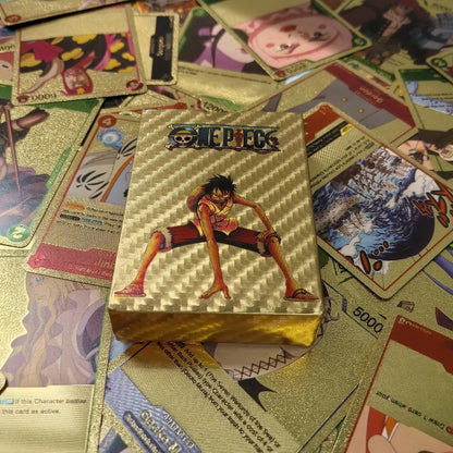 New One Piece Battle Game Cards | Gold Poker Game Card Pack