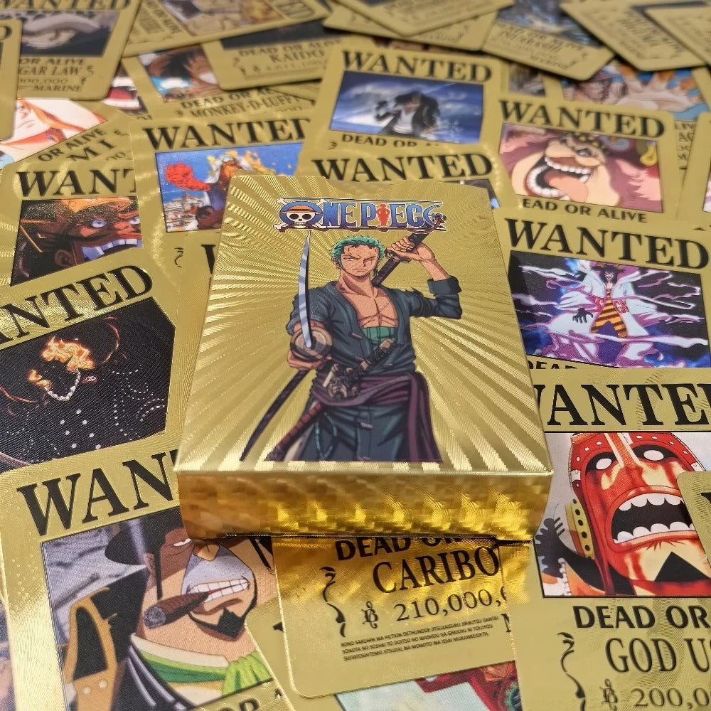 New One Piece Battle Game Cards | Gold Poker Game Card Pack