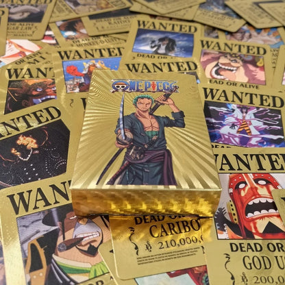 New One Piece Battle Game Cards | Gold Poker Game Card Pack