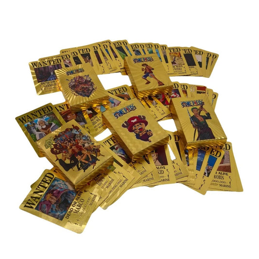 New One Piece Battle Game Cards | Gold Poker Game Card Pack