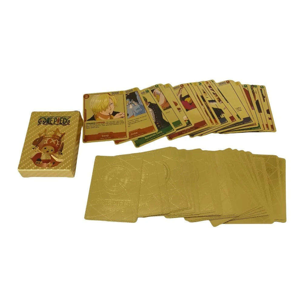 New One Piece Battle Game Cards | Gold Poker Game Card Pack